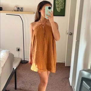 Mustard summer dress